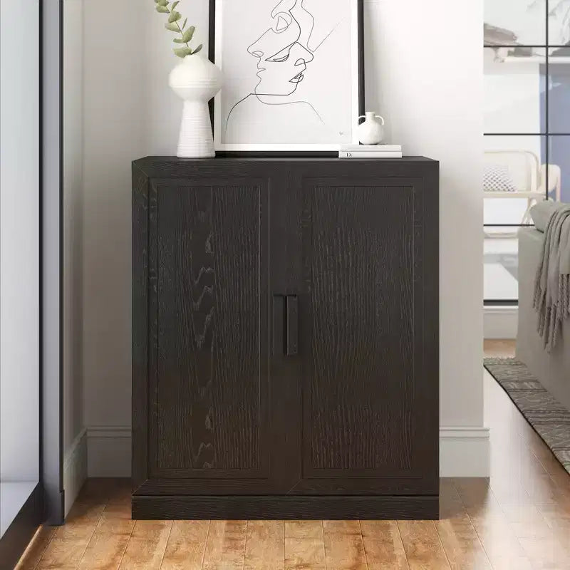 PexFix meuble d'appoint en bois 36x31x16 avec étagères réglables en noir