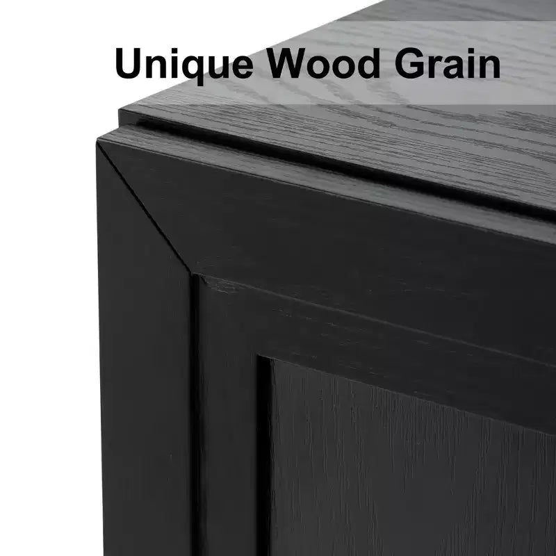 PexFix meuble d'appoint en bois 36x31x16 avec étagères réglables en noir