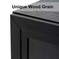 PexFix meuble d'appoint en bois 36x31x16 avec étagères réglables en noir