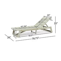 Okak Chaise longue reglable en bois d'acacia 1/2 pièces, transat moderne d'extérieur avec design à lattes pour bord de piscine, arrière-cour et jardin