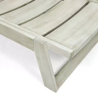 Okak Chaise longue reglable en bois d'acacia 1/2 pièces, transat moderne d'extérieur avec design à lattes pour bord de piscine, arrière-cour et jardin