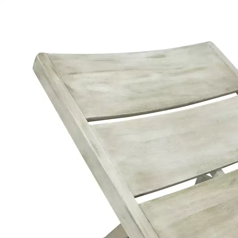 Okak Chaise longue reglable en bois d'acacia 1/2 pièces, transat moderne d'extérieur avec design à lattes pour bord de piscine, arrière-cour et jardin