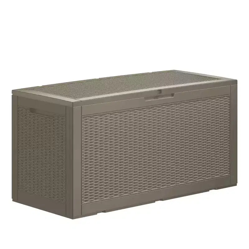 Chic Crate – Coffre de jardin en résine verrouillable résistant à l'eau de 378 litres