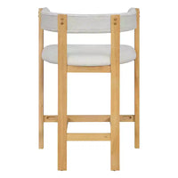 Christopher Knight Home Callista tabouret de comptoir rembourré en bois d'hévéa à dossier ouvert (lot de 2)