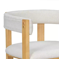 Christopher Knight Home Callista tabouret de comptoir rembourré en bois d'hévéa à dossier ouvert (lot de 2)