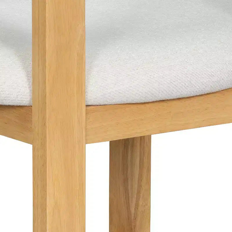 Christopher Knight Home Callista tabouret de comptoir rembourré en bois d'hévéa à dossier ouvert (lot de 2)