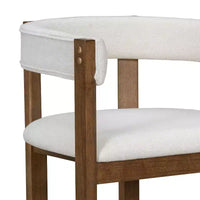 Christopher Knight Home Callista tabouret de comptoir rembourré en bois d'hévéa à dossier ouvert (lot de 2)