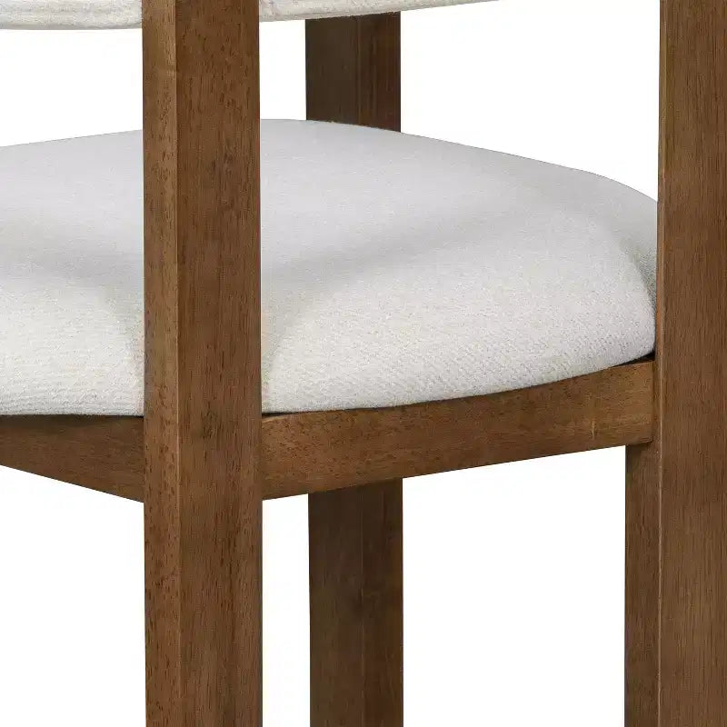 Christopher Knight Home Callista tabouret de comptoir rembourré en bois d'hévéa à dossier ouvert (lot de 2)