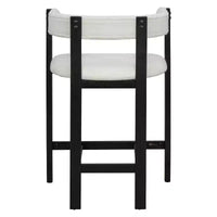 Christopher Knight Home Callista tabouret de comptoir rembourré en bois d'hévéa à dossier ouvert (lot de 2)