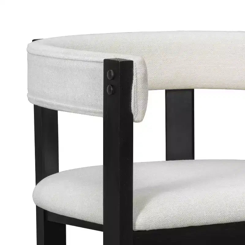 Christopher Knight Home Callista tabouret de comptoir rembourré en bois d'hévéa à dossier ouvert (lot de 2)