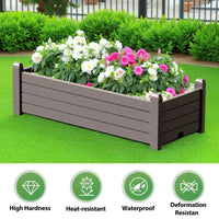 Jardinière rectangulaire d'une capacité de 78L/21Gal/2,75 pieds cubes