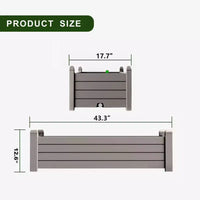 Jardinière rectangulaire d'une capacité de 78L/21Gal/2,75 pieds cubes