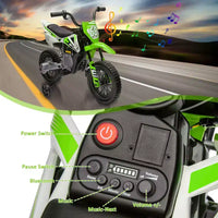 Moto électrique Acekool 12 V pour enfants avec deux moteurs de 25 W, accélérateur tournant, roulettes d'apprentissage et suspension, jouet à enfourcher pour les 3 ans et plus