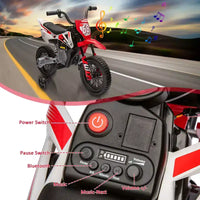 Moto électrique Acekool 12 V pour enfants avec deux moteurs de 25 W, accélérateur tournant, roulettes d'apprentissage et suspension, jouet à enfourcher pour les 3 ans et plus