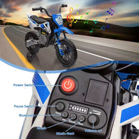 Moto électrique Acekool 12 V pour enfants avec deux moteurs de 25 W, accélérateur tournant, roulettes d'apprentissage et suspension, jouet à enfourcher pour les 3 ans et plus