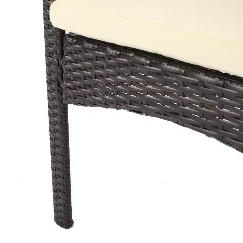 Christopher Knight Home Lindy Ensemble bistro 3 pièces en bois d'acacia et osier d'extérieur