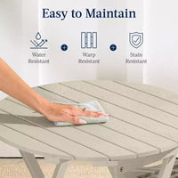 Best Choice Products Ensemble bistrot 3 pièces en bois d'acacia, mobilier de jardin pliant avec 2 chaises, table