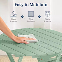 Best Choice Products Ensemble bistrot 3 pièces en bois d'acacia, mobilier de jardin pliant avec 2 chaises, table