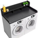 Washer Dryer Countertop, Laundry Countertop Wwith 2-Tier Storage Shelf & Edge Rails, Laundry Over Washing Top Protector for Washer and Dryer