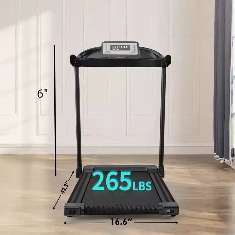 Tapis roulant NAYSAYE avec inclinaison réglable et ceinture de course plus large pour la maison ou la salle de sport, noir, 16.6*6*42.3