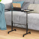 VECELO Small Standing Desk Adjustable Height, Mobile Computer Workstations with Wheels, Portable Rolling Laptop Table for Office