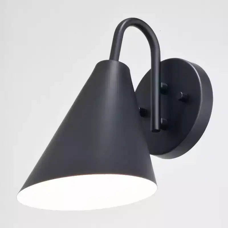 VAXCEL Hanson Applique murale intérieure extérieure contemporaine Dark Sky en acier 1 lumière compatible LED, Noir mat et Blanc