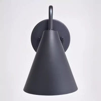 VAXCEL Hanson Applique murale intérieure extérieure contemporaine Dark Sky en acier 1 lumière compatible LED, Noir mat et Blanc