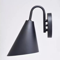 VAXCEL Hanson Applique murale intérieure extérieure contemporaine Dark Sky en acier 1 lumière compatible LED, Noir mat et Blanc