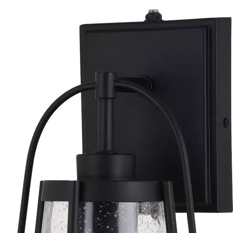 VAXCEL Portage Park 1 Lumière Noire Crépuscule à l'Aube Lanterne Murale Extérieure en Verre Clair