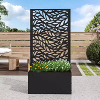PexFix Jardinière murale en métal avec treillis pour plantes grimpantes