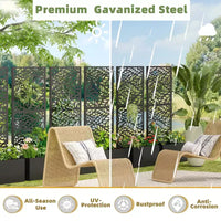 PexFix Jardinière murale en métal avec treillis pour plantes grimpantes