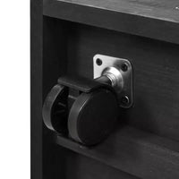 Serre de jardin en bois avec châssis froid portable, rangement mobile et étagères réglables, utilisation intérieure/extérieure