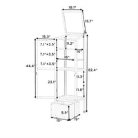 Serre de jardin en bois avec châssis froid portable, rangement mobile et étagères réglables, utilisation intérieure/extérieure