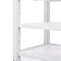 Serre de jardin en bois avec châssis froid portable, rangement mobile et étagères réglables, utilisation intérieure/extérieure