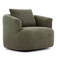 Fauteuil baquet pivotant rembourré Whisen 38.2 avec oreiller