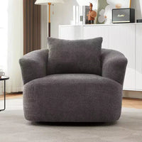 Fauteuil baquet pivotant rembourré Whisen 38.2 avec oreiller