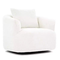 Fauteuil baquet pivotant rembourré Whisen 38.2 avec oreiller