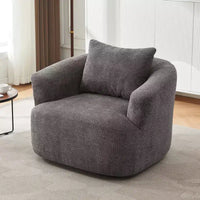 Fauteuil baquet pivotant rembourré Whisen 38.2 avec oreiller