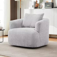 Fauteuil baquet pivotant rembourré Whisen 38.2 avec oreiller