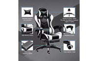 Chaise de jeu ergonomique avec support lombaire Design de course élégant