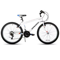 BAMCBASE 24 26 Vélo de montagne, cadre en acier à haute teneur en carbone 18 vitesses, VTT de sport pour adulte