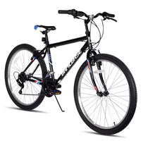 BAMCBASE 24 26 Mountain Bike, 18 Speeds High-Carbon Steel Frame, Sport Cycling MTB Bicycle for Adult