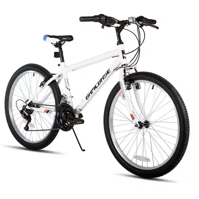 Vélo tout terrain BAMCBASE 24/26, 18 vitesses, cadre en acier à haute teneur en carbone, VTT de cyclisme sportif pour adultes
