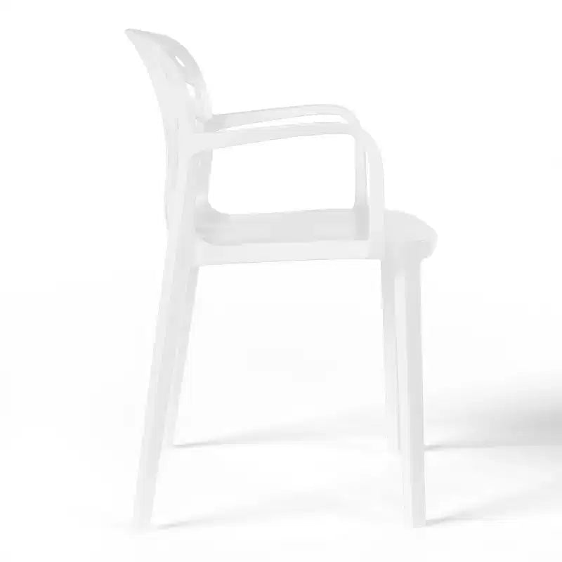 WestinTrends Playa Ensemble de table de bistro d'extérieur en résine 3 pièces avec chaises de salle à manger empilables pour 2