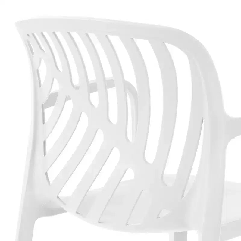 WestinTrends Playa Ensemble de table de bistro d'extérieur en résine 3 pièces avec chaises de salle à manger empilables pour 2