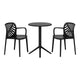 WestinTrends Playa 3-Piece Outdoor Resin Patio Bistro Table Set with Stackable Patio Dining Side Chairs For 2