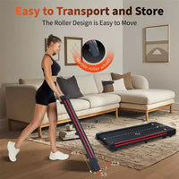Tapis de marche NAYSAYE avec inclinaison à 10 degrés, portable et compact pour la maison et le bureau, noir et gris, 49,6*22,8*5,5