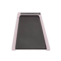 Tapis de course NAYSAYE avec design compact, supporte une capacité de 110 kg pour le fitness à la maison ou au bureau, Rose, 49.2*20.47*4.92