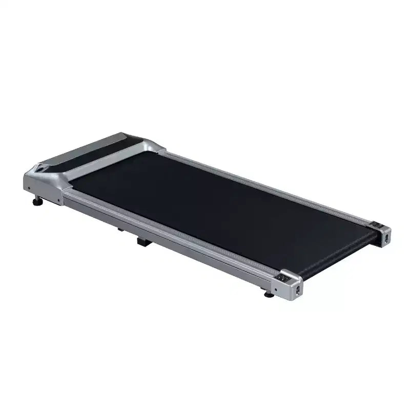 Tapis de course portatif NAYSAYE sous le bureau, inclinaison de 8 degrés pour la maison et le bureau, noir et argent, 45,7 x 19,1 x 4,2