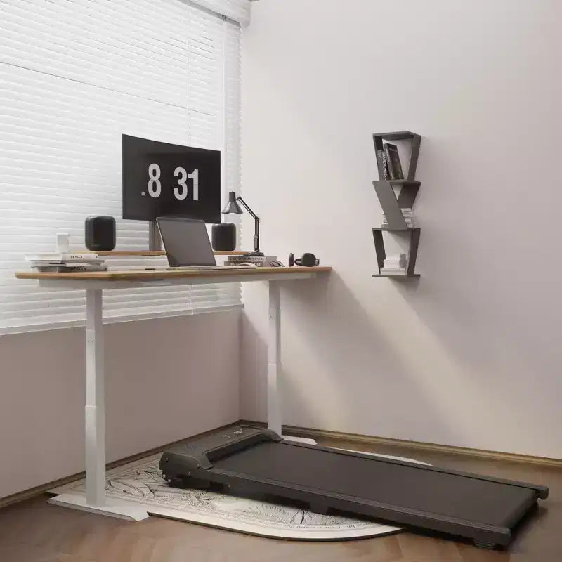 Tapis Roulant NAYSAYE au Design Compact Supporte une Capacité de 110kg pour la Forme Physique à la Maison ou au Bureau, Noir, 49.2*20.47*4.92